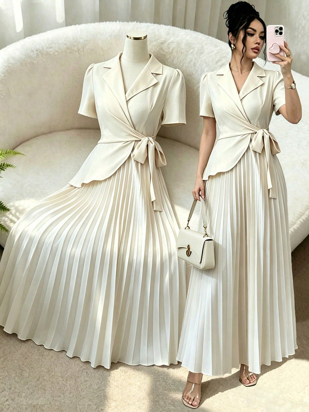 Rochie maxi SHEIN, portocaliu