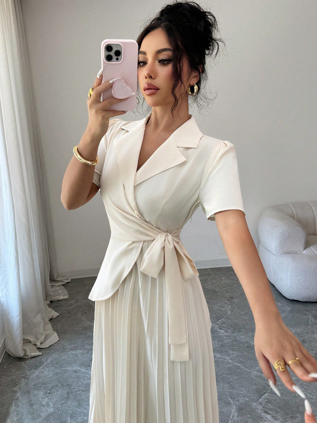 Rochie maxi SHEIN, portocaliu