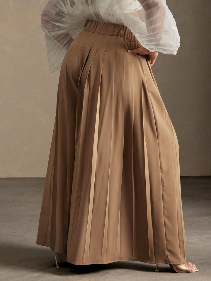Pantaloni SHEIN, maro