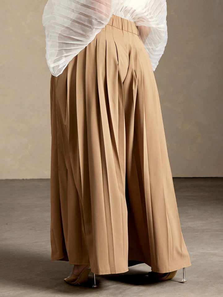 Pantaloni SHEIN, maro
