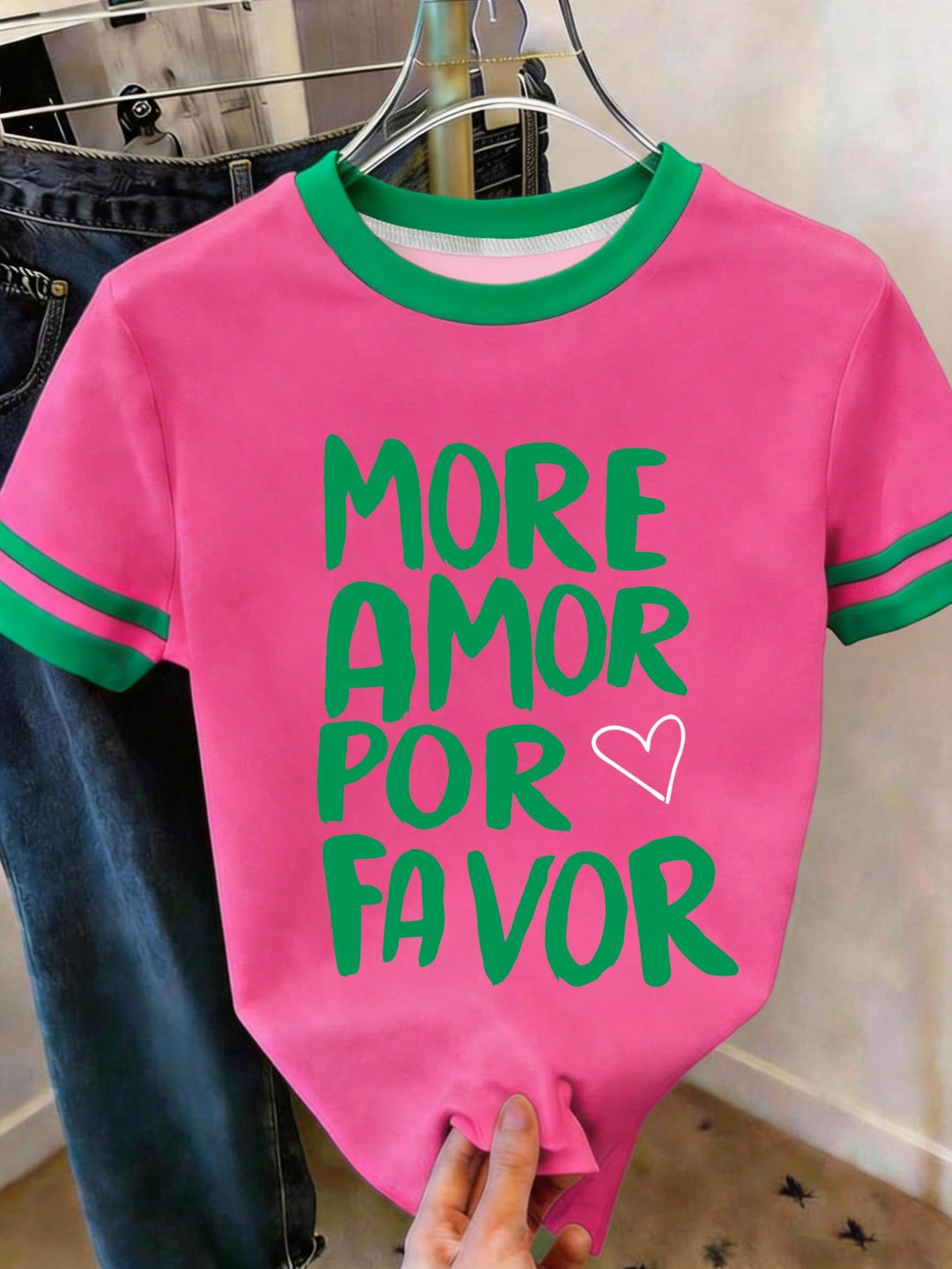 Tricou SHEIN, verde