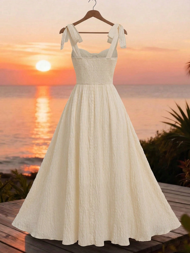 Rochie maxi SHEIN, bej
