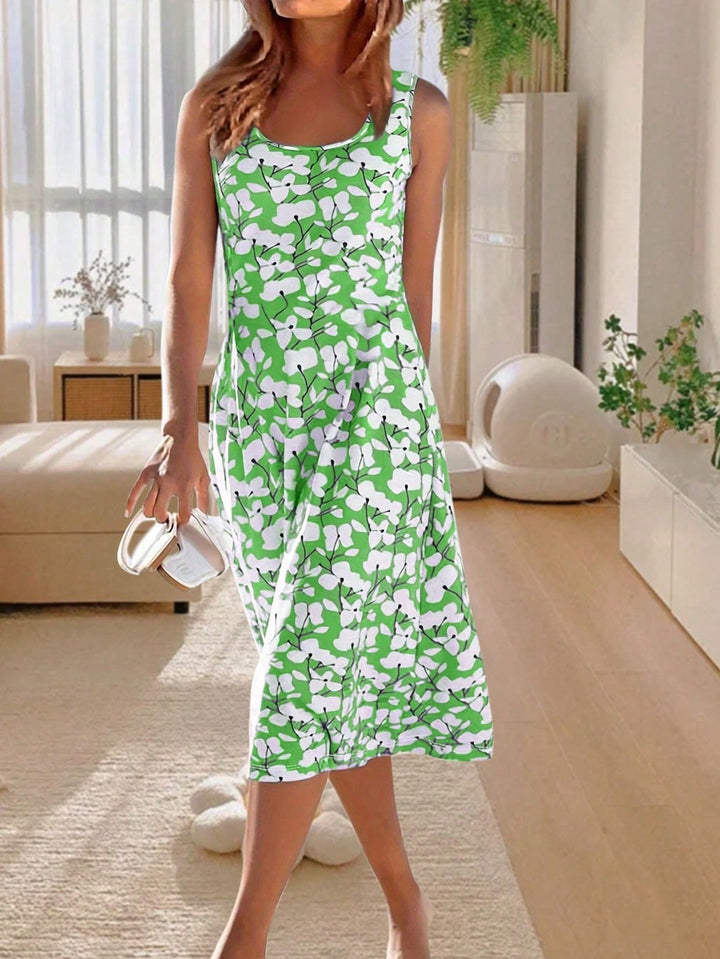 Rochie midi SHEIN, verde