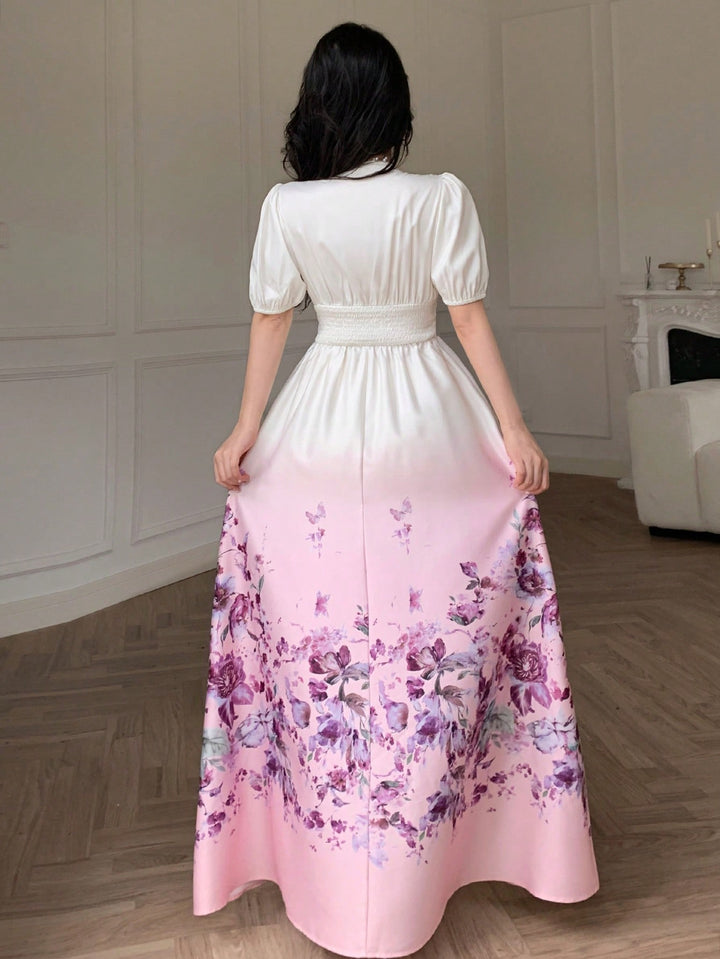 Rochie maxi SHEIN, mix culori