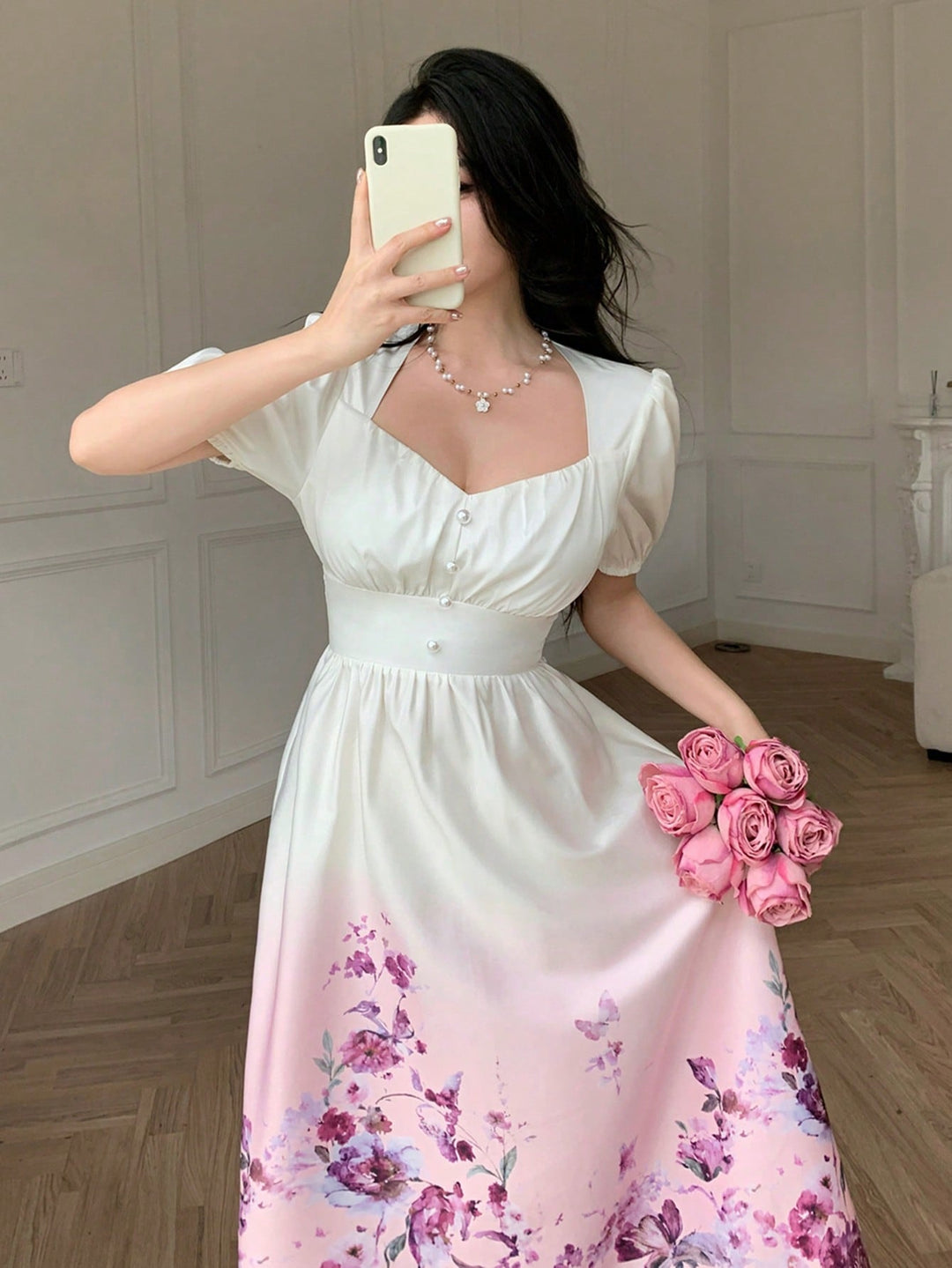 Rochie maxi SHEIN, mix culori