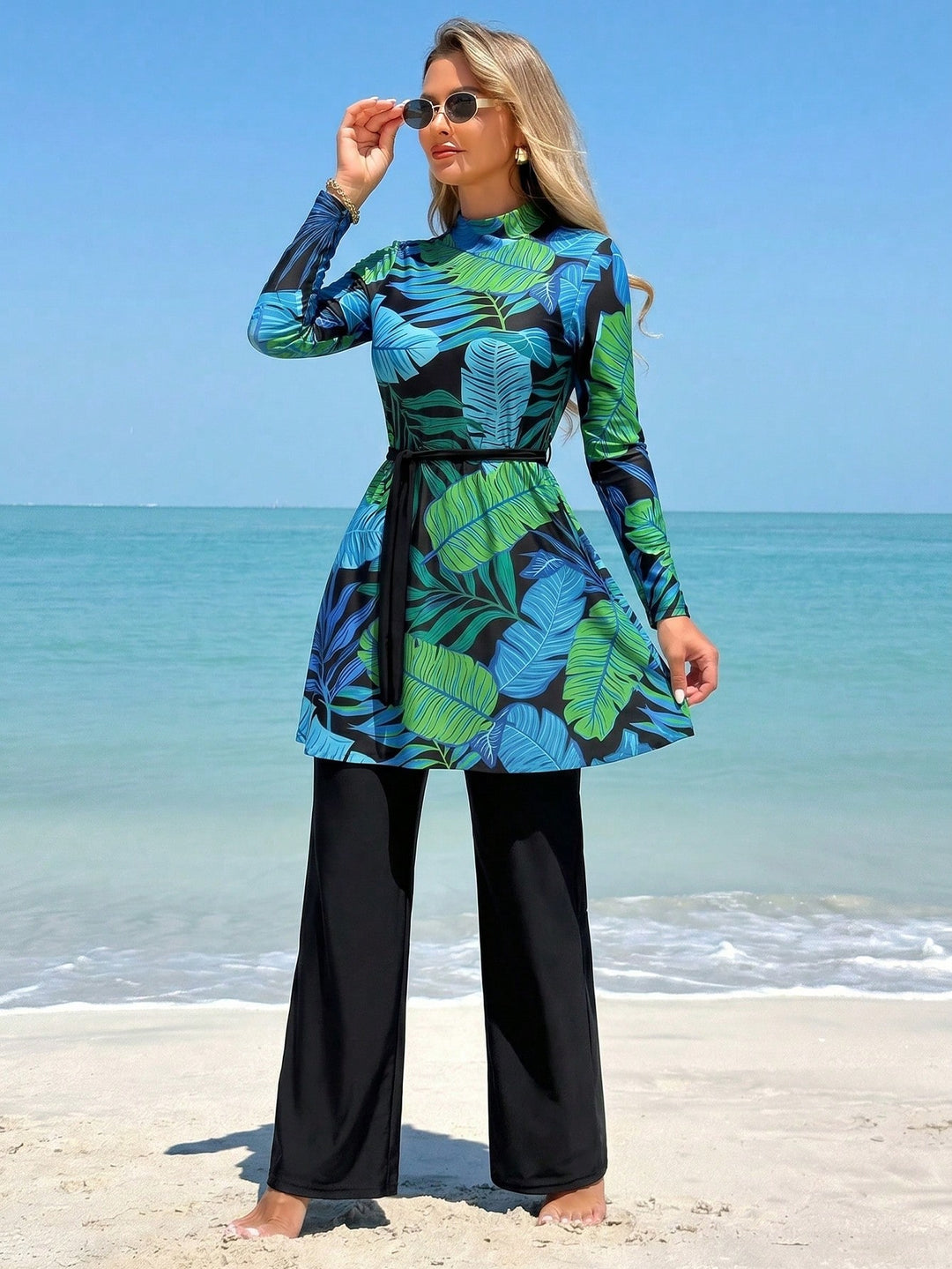 Costum de baie SHEIN, mix culori