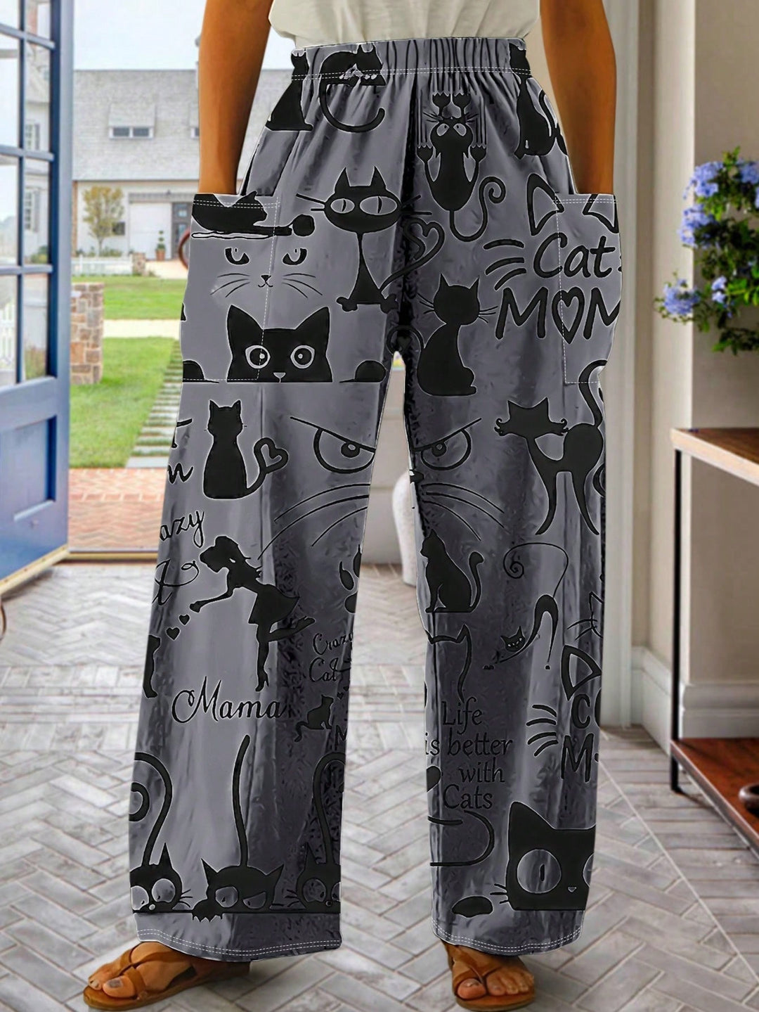 Pantaloni SHEIN, gri