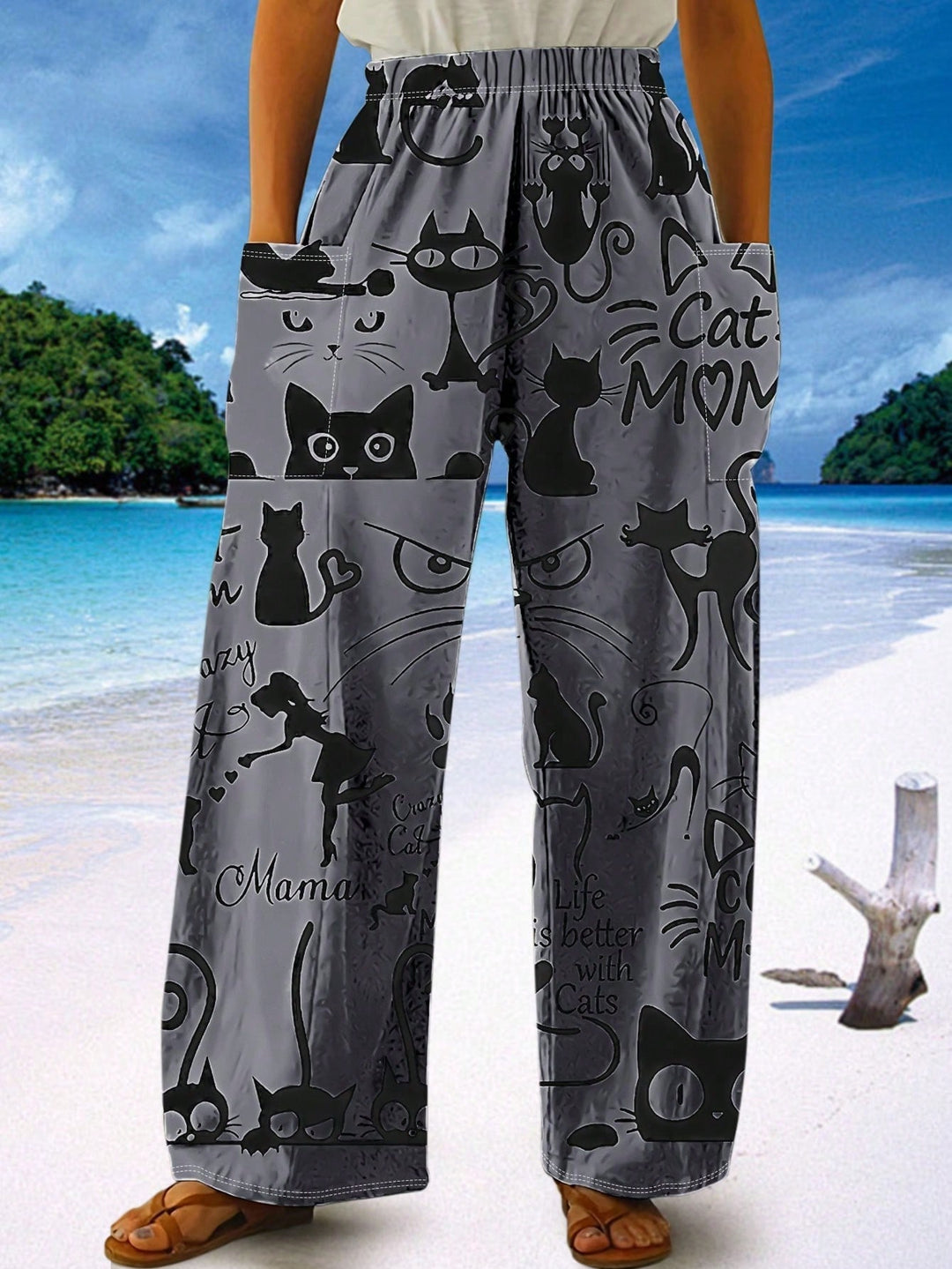 Pantaloni SHEIN, gri