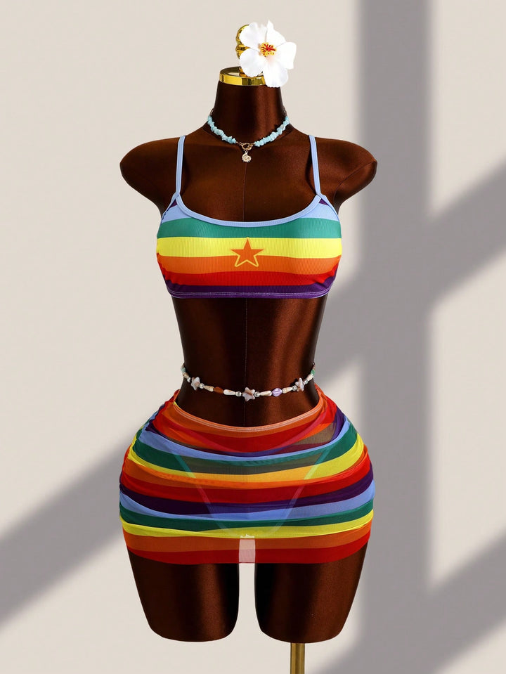 Set bikini SHEIN, mix culori