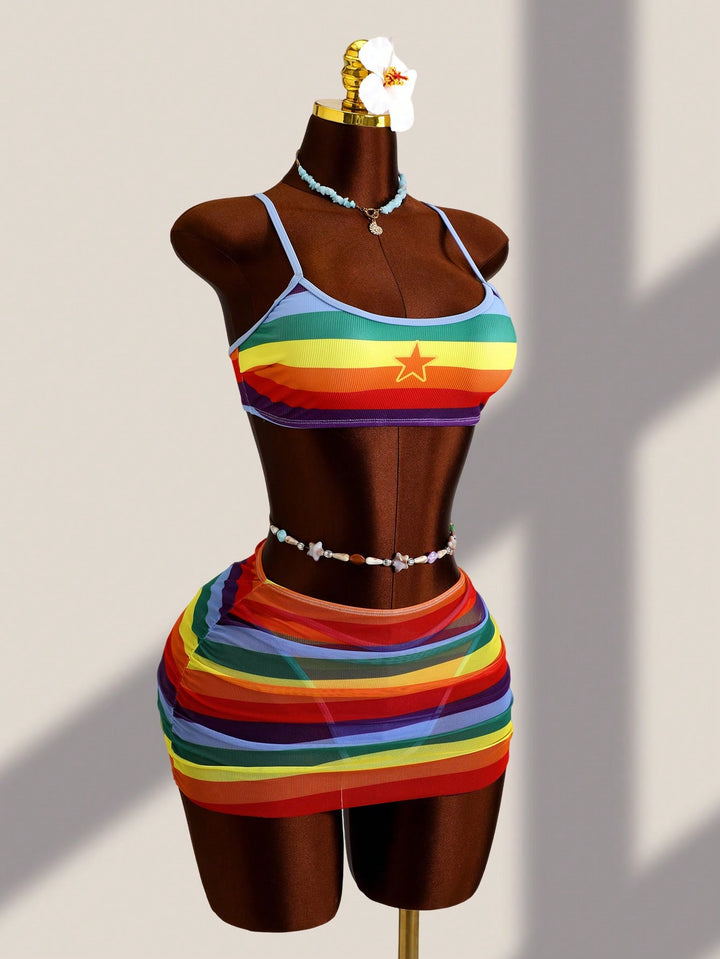 Set bikini SHEIN, mix culori
