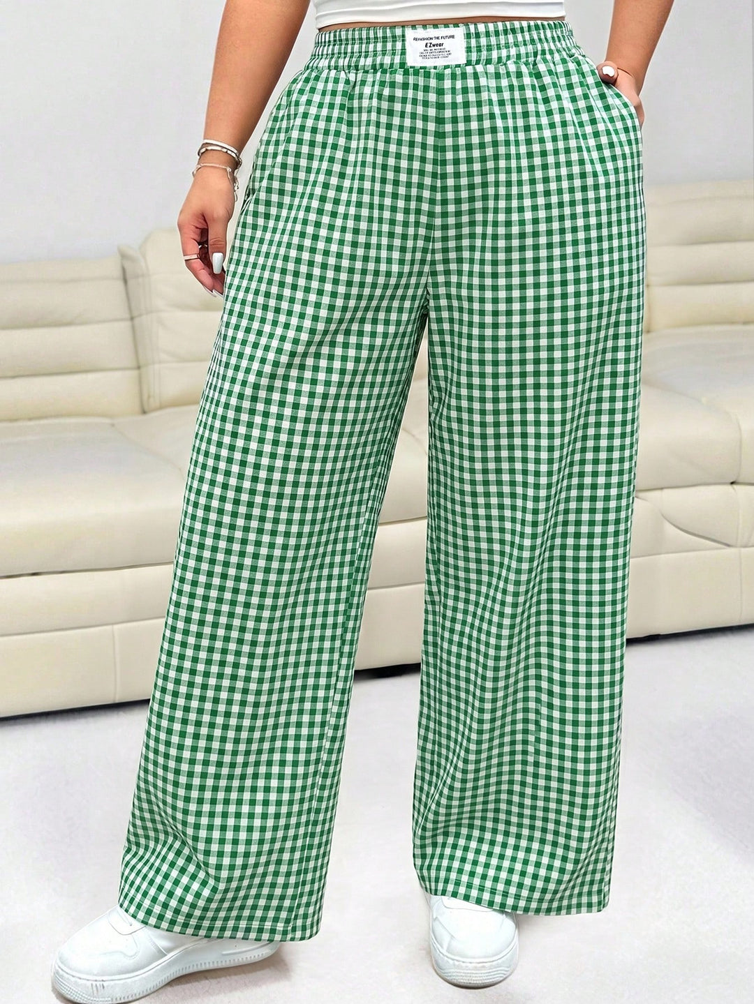Pantaloni SHEIN, verde