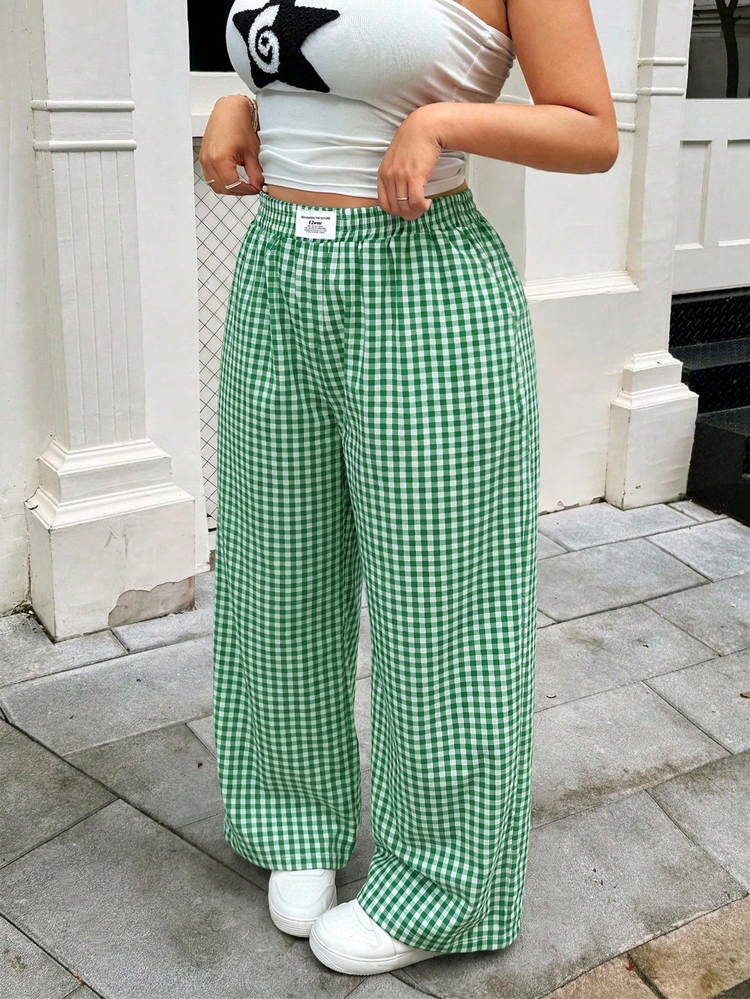 Pantaloni SHEIN, verde