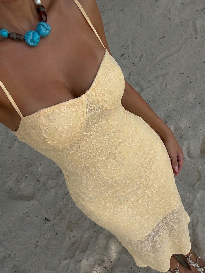 Rochie maxi SHEIN, galben