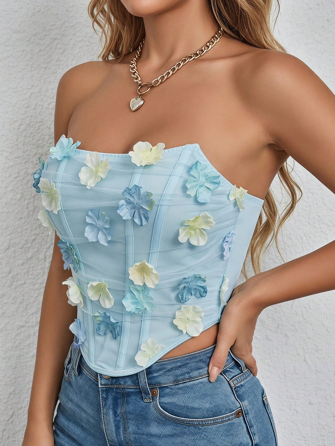 Top SHEIN, albastru