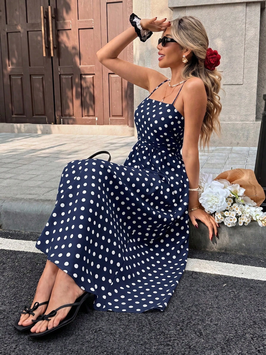 Rochie maxi SHEIN, albastru