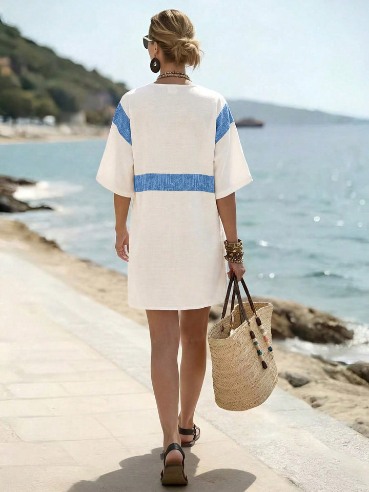 Rochie scurtă SHEIN, albastru