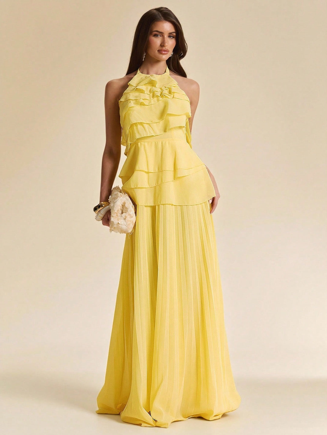 Rochie maxi SHEIN, galben
