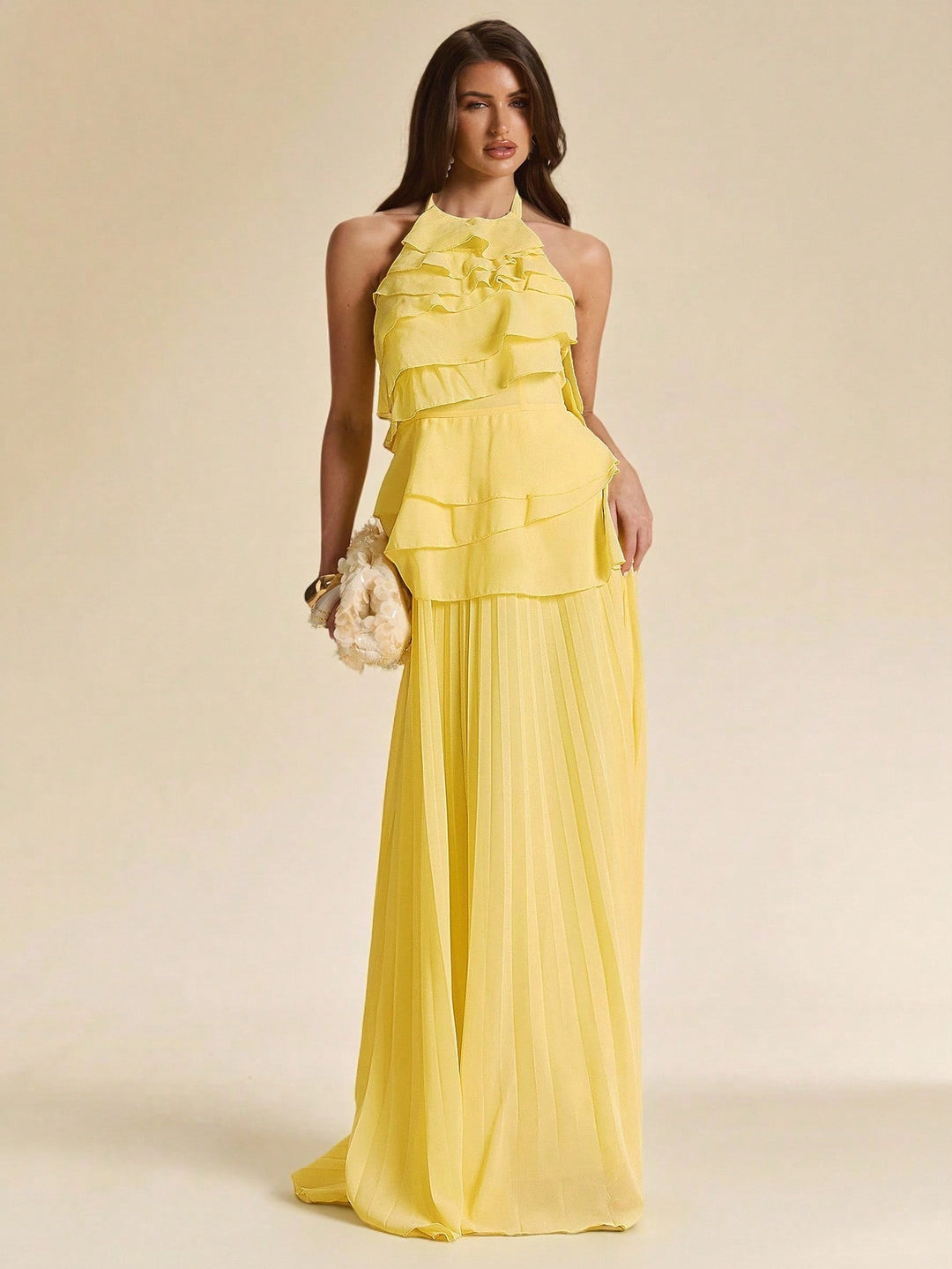 Rochie maxi SHEIN, galben