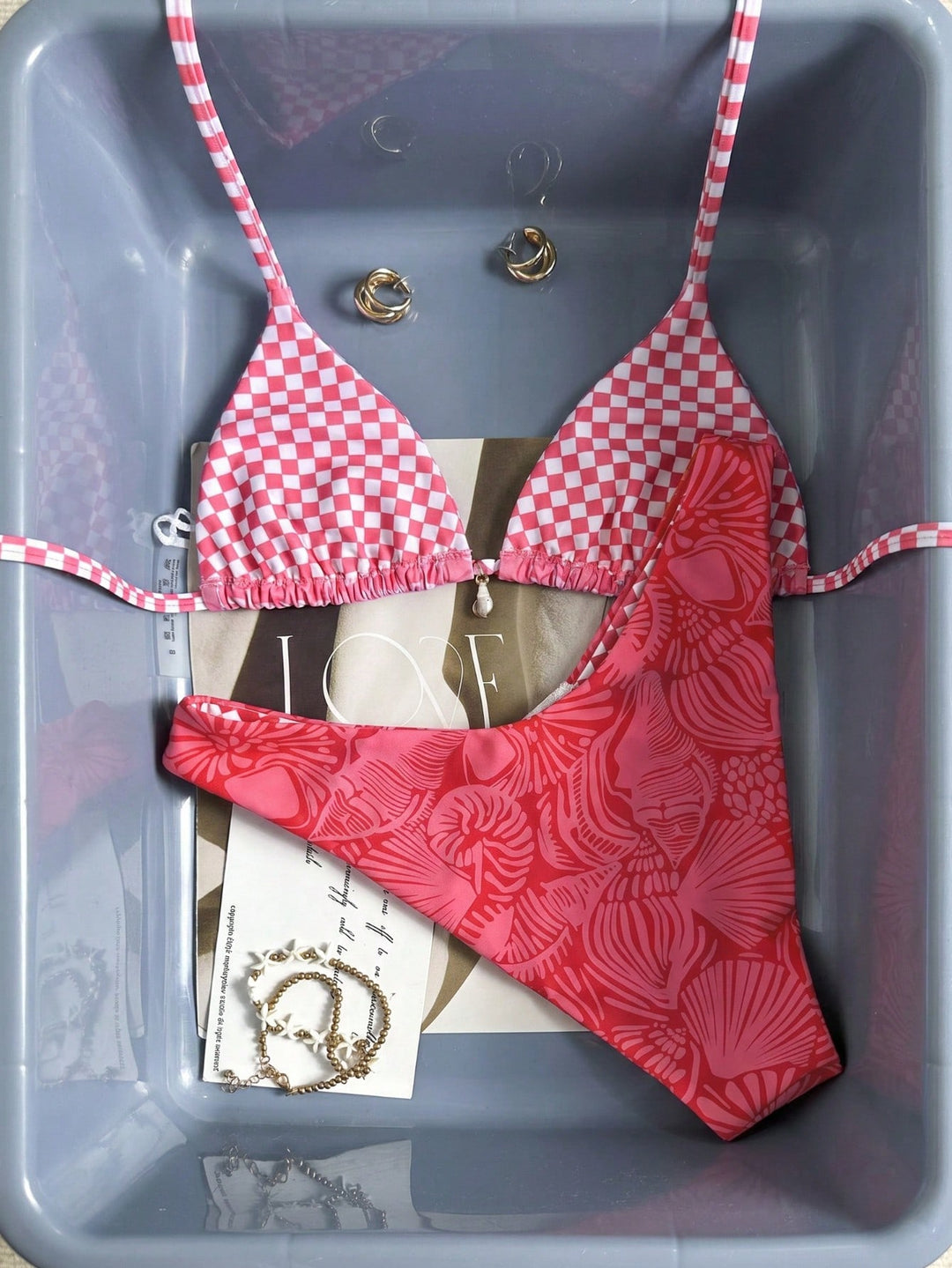 Set bikini SHEIN, roșu