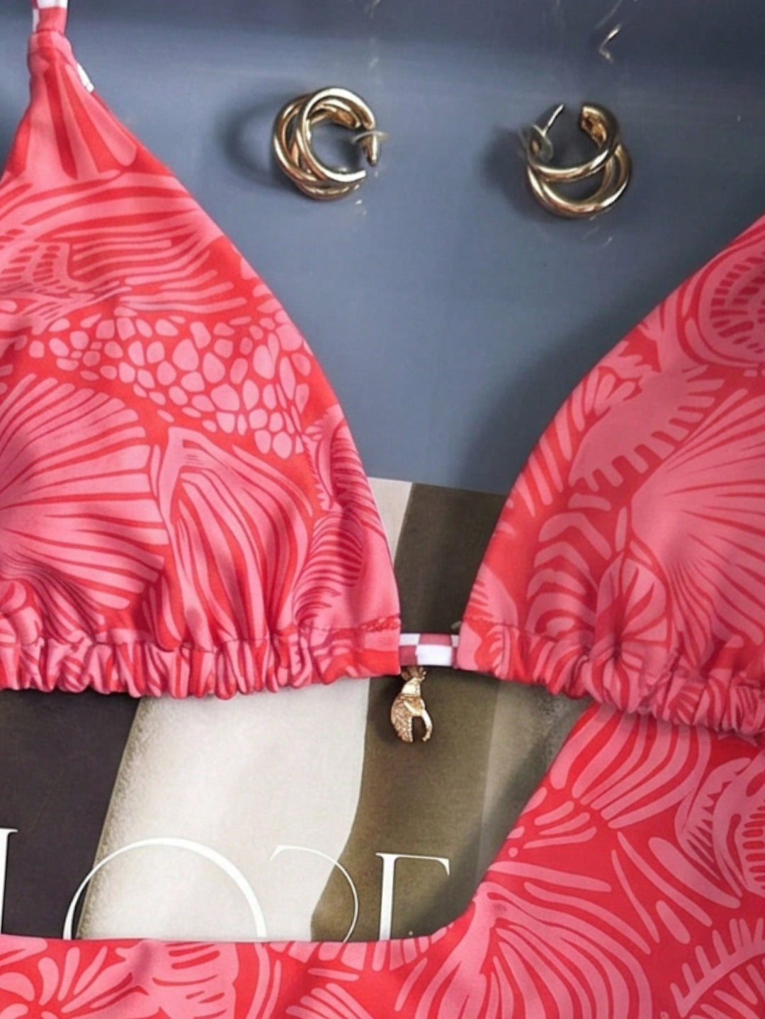 Set bikini SHEIN, roșu