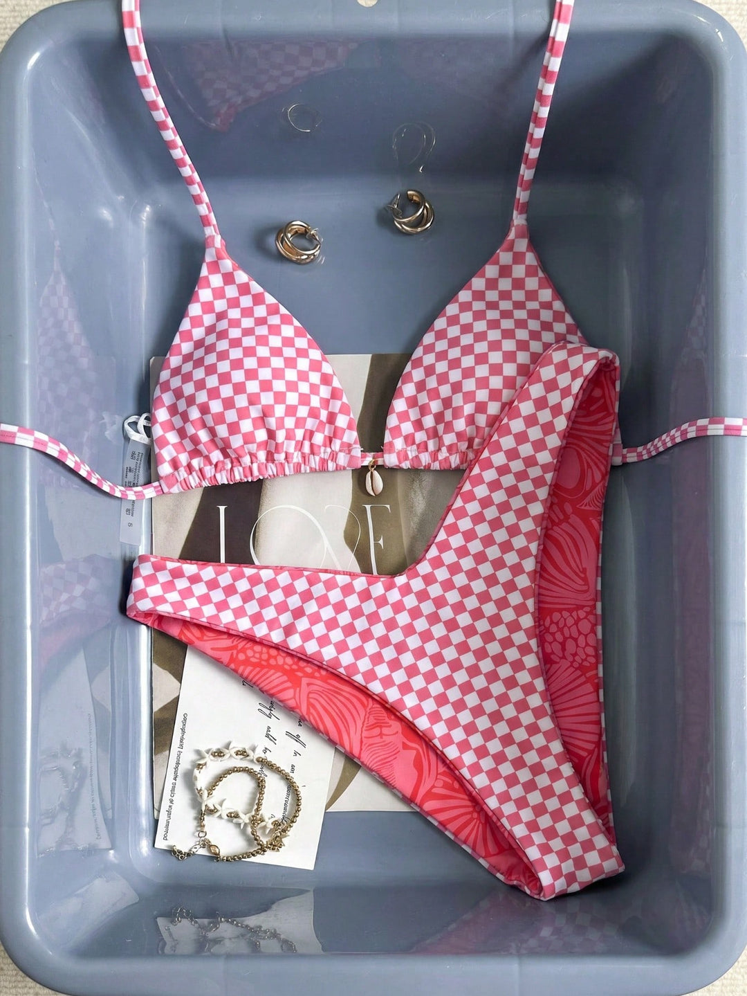 Set bikini SHEIN, roșu