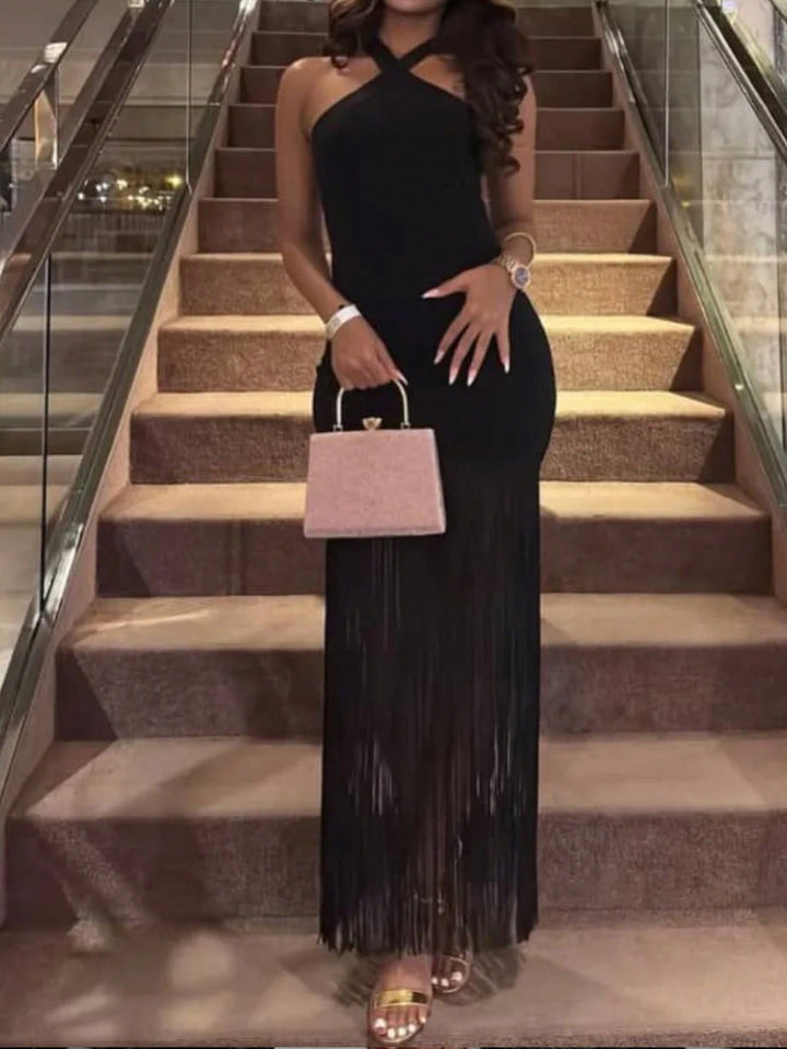 SHEIN maxi ruha, fekete