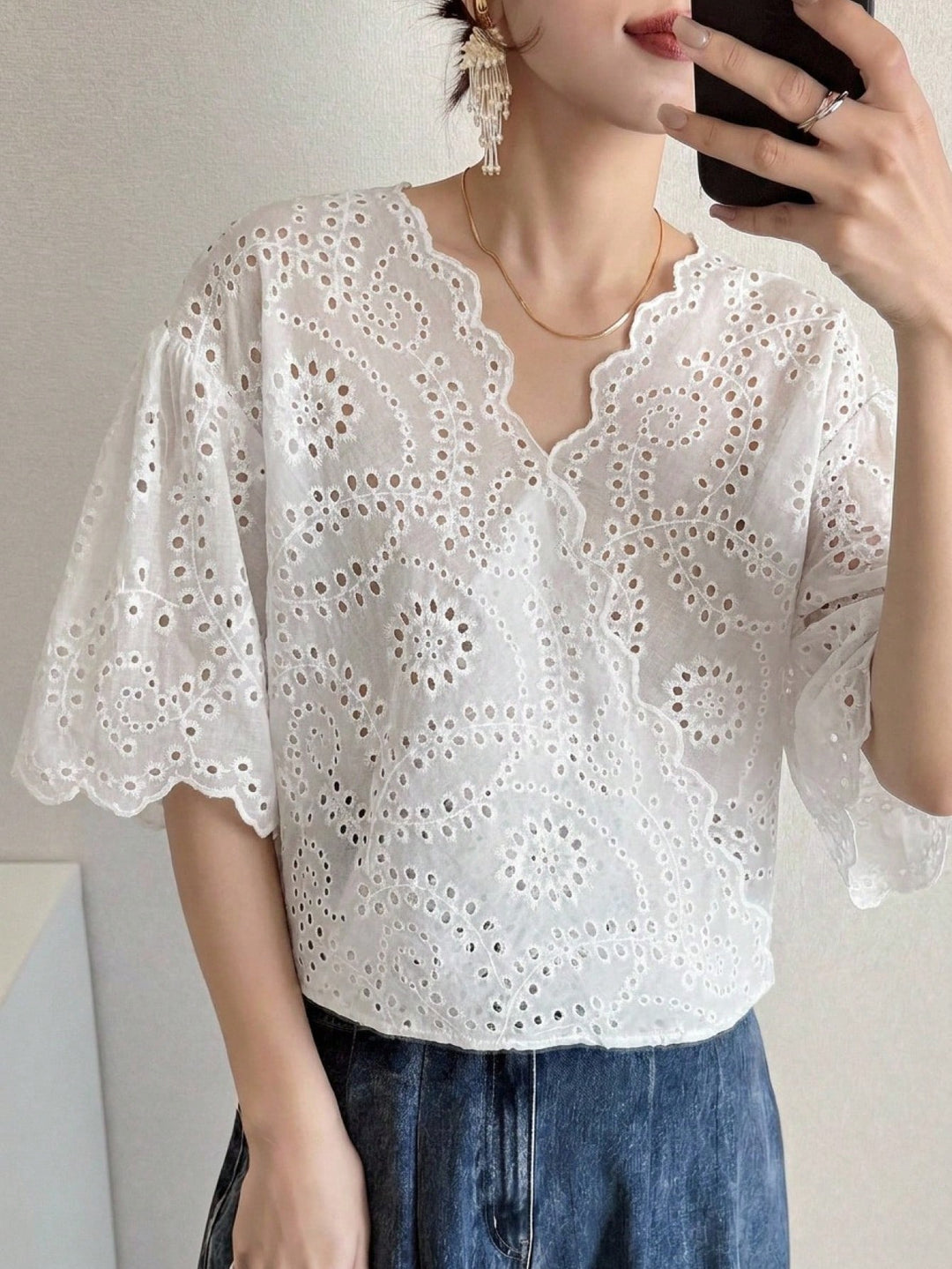 Bluza SHEIN, alb