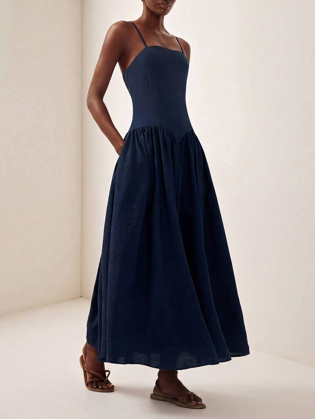Rochie maxi SHEIN, albastru