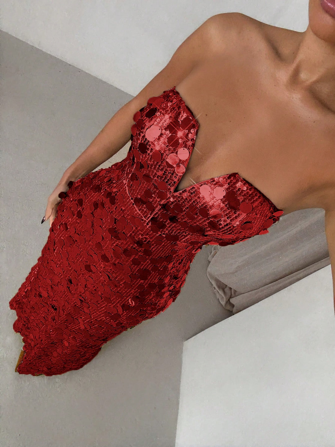 Rochie maxi SHEIN, roșu