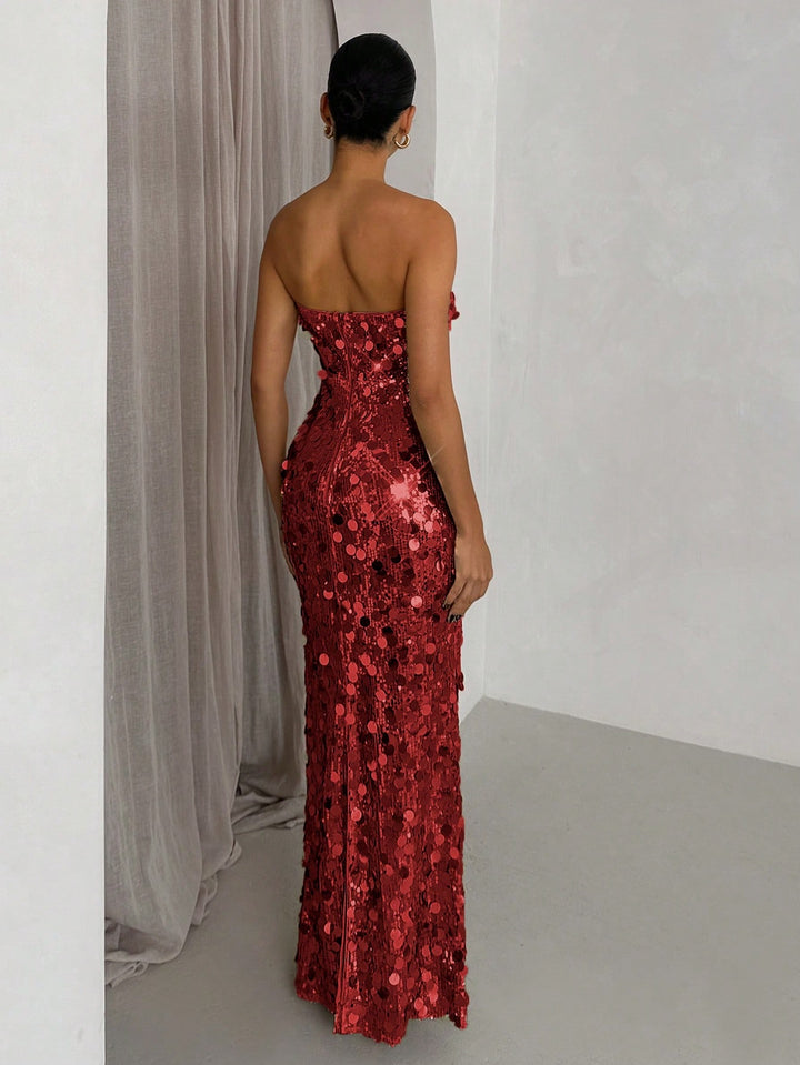 Rochie maxi SHEIN, roșu