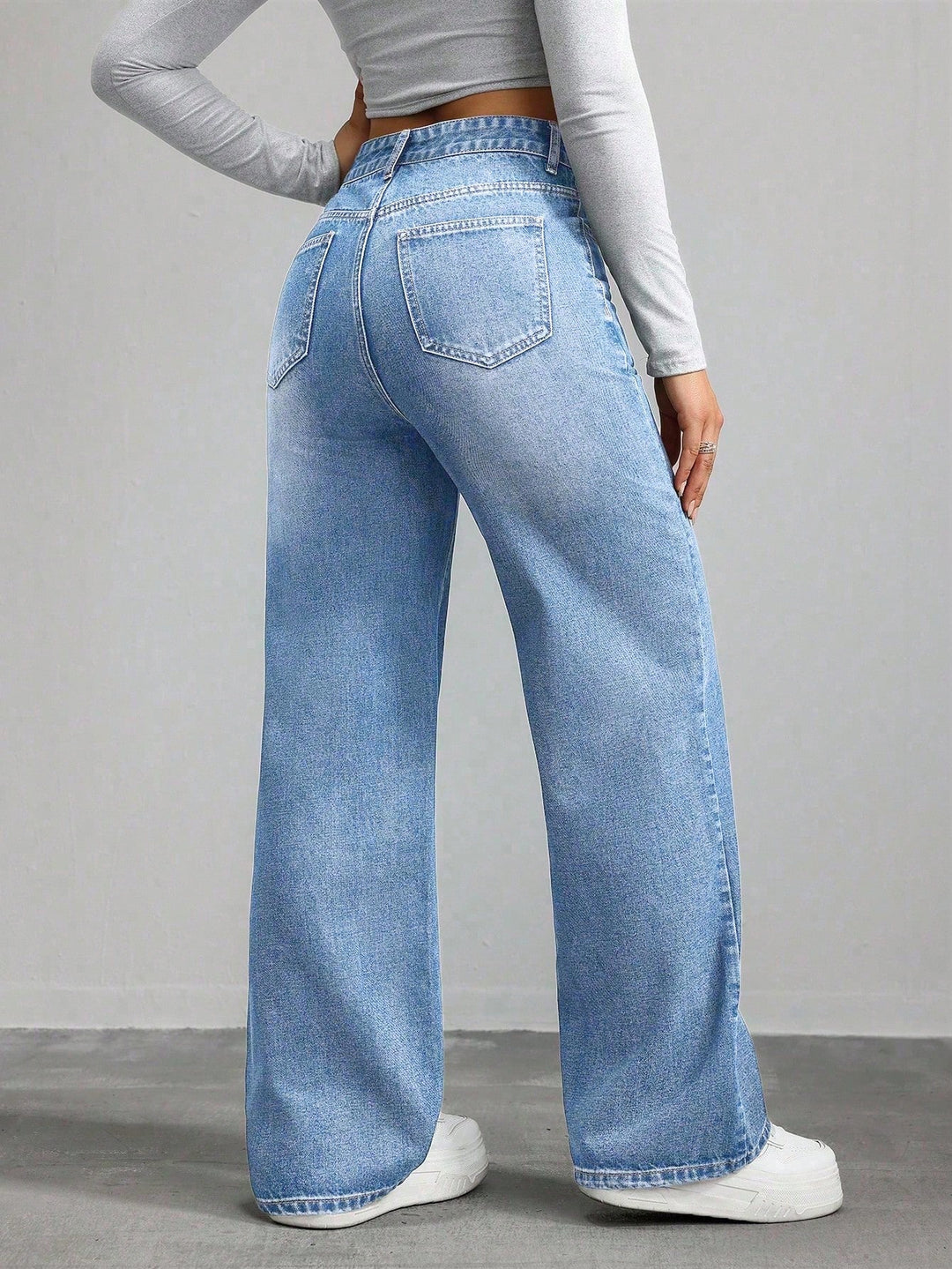 Jeans SHEIN, alb