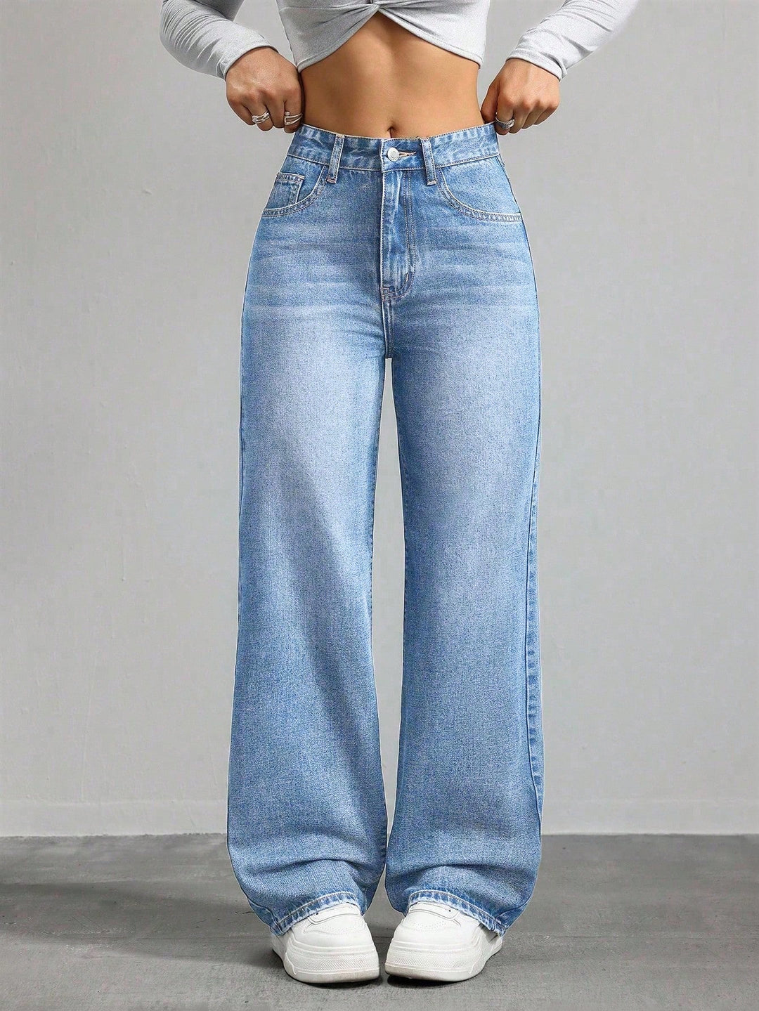 Jeans SHEIN, alb