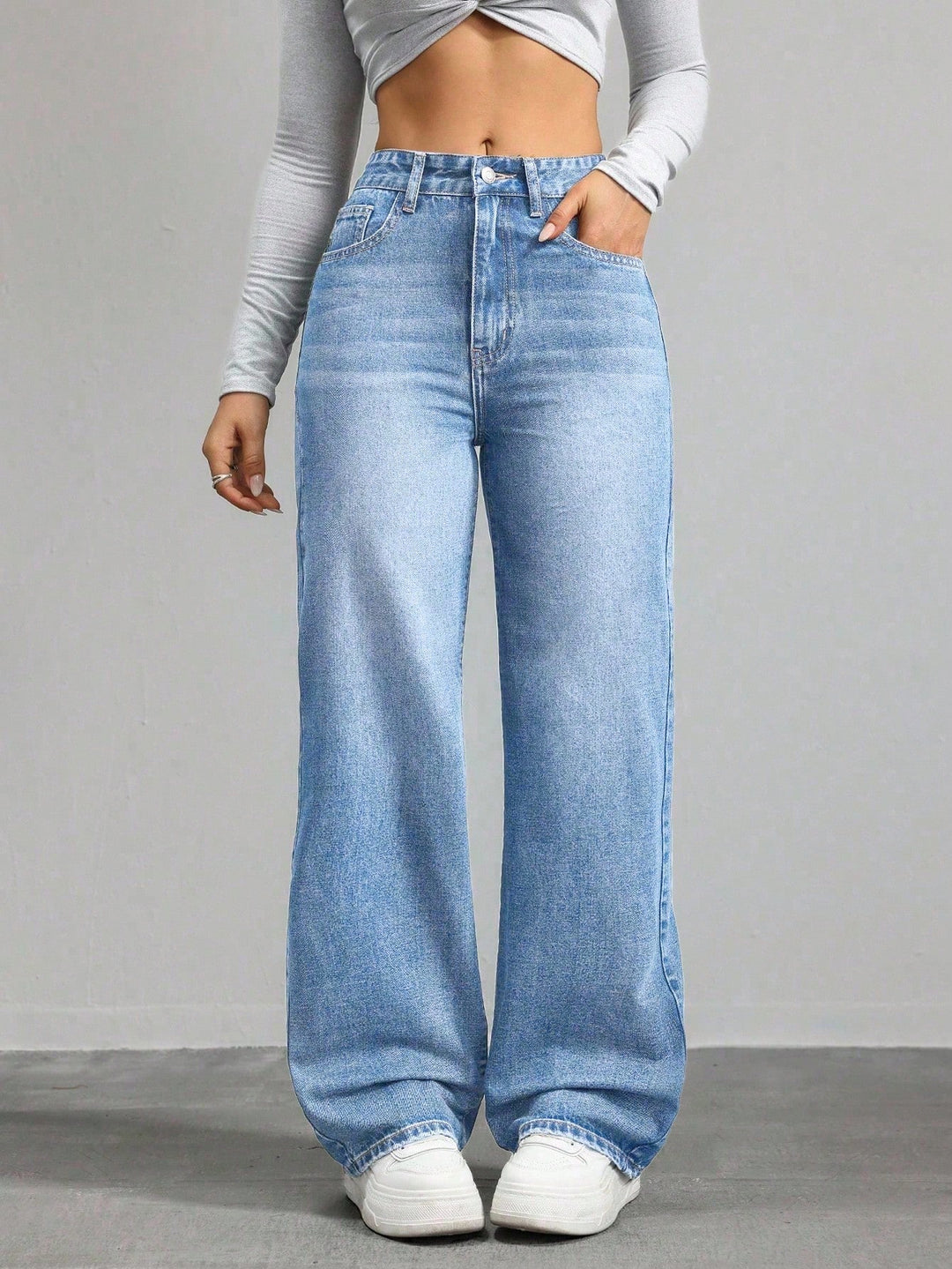 Jeans SHEIN, alb