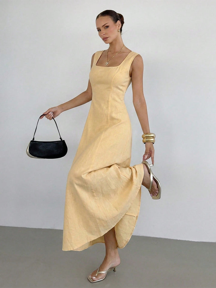 Rochie maxi SHEIN, galben