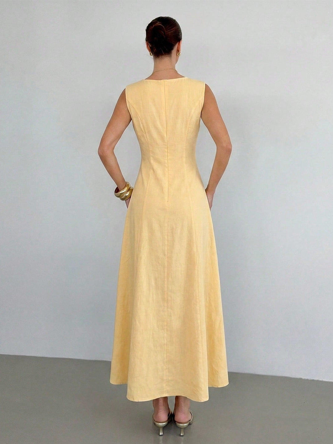 Rochie maxi SHEIN, galben