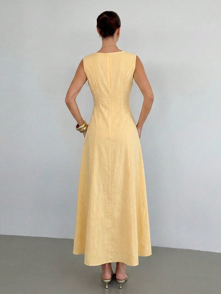 Rochie maxi SHEIN, galben