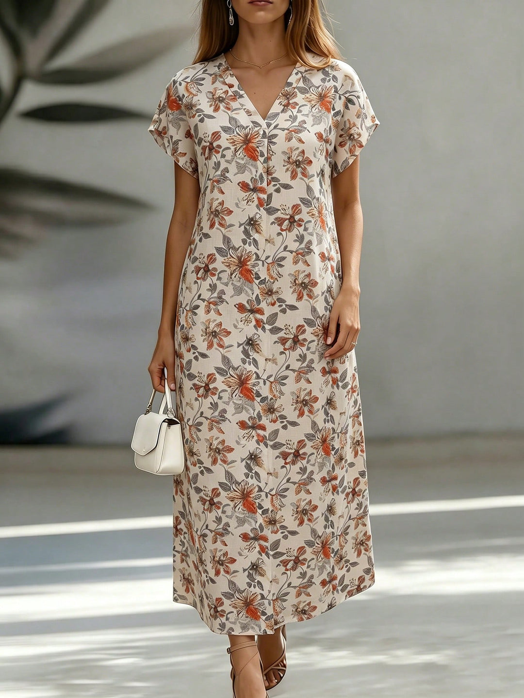 Rochie maxi SHEIN, portocaliu