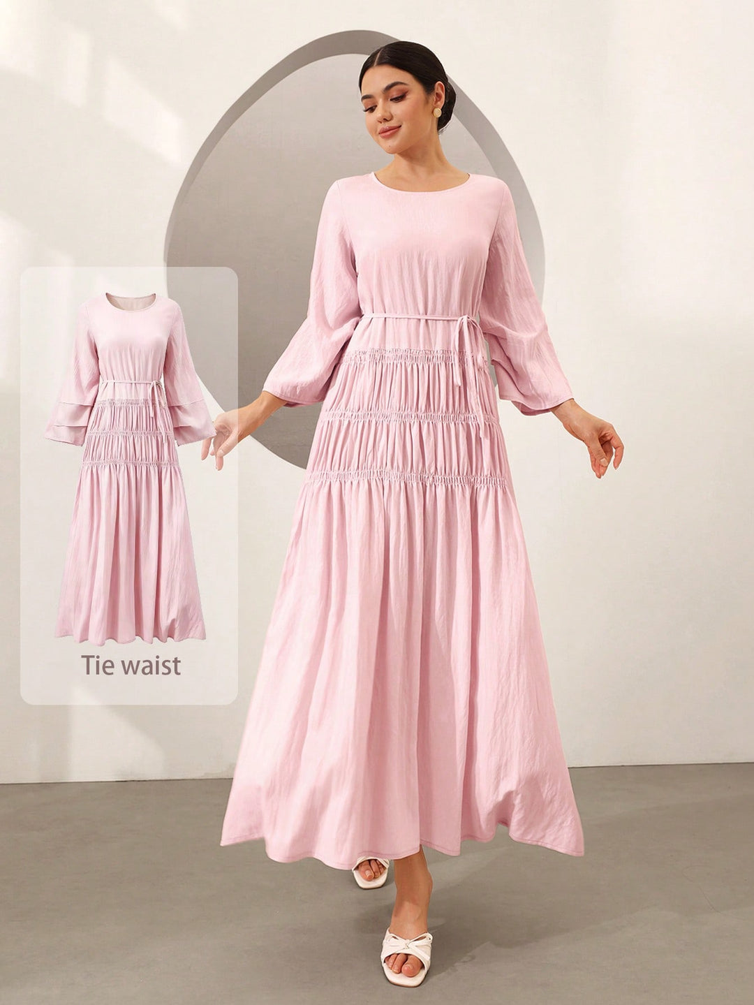 Rochie maxi SHEIN, roz