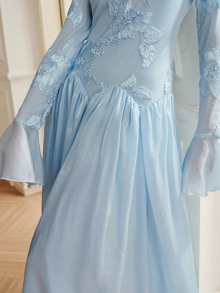 Rochie maxi SHEIN, albastru