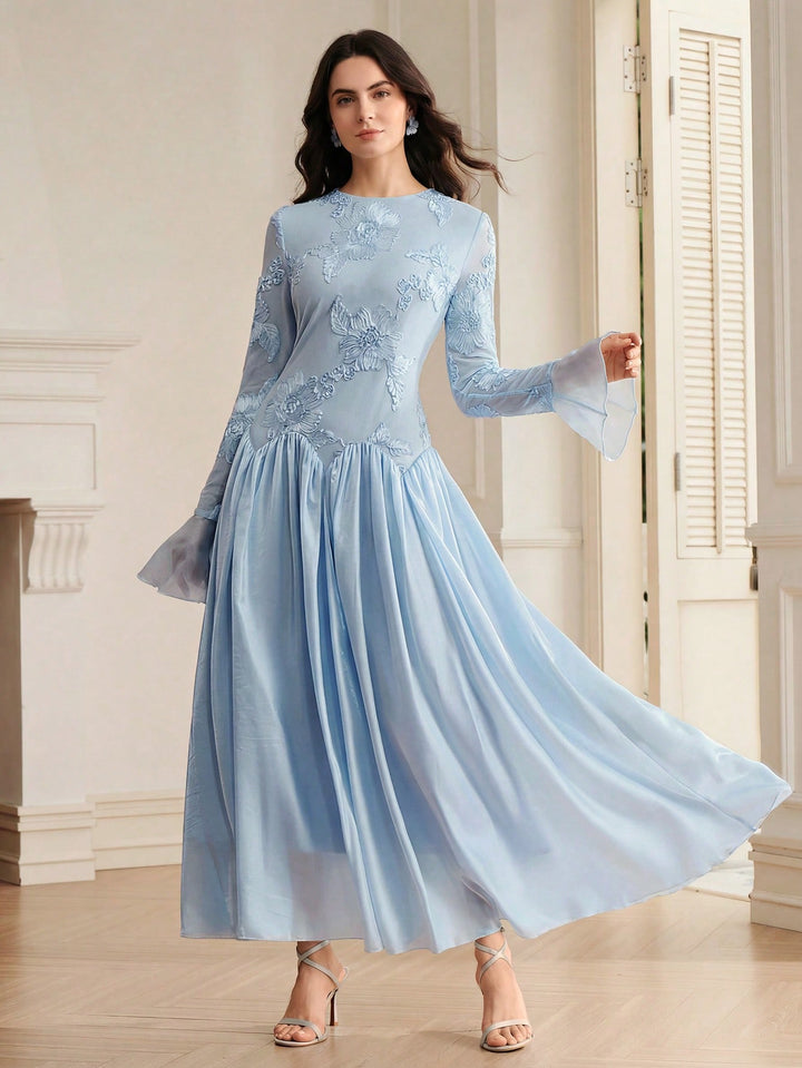 Rochie maxi SHEIN, albastru
