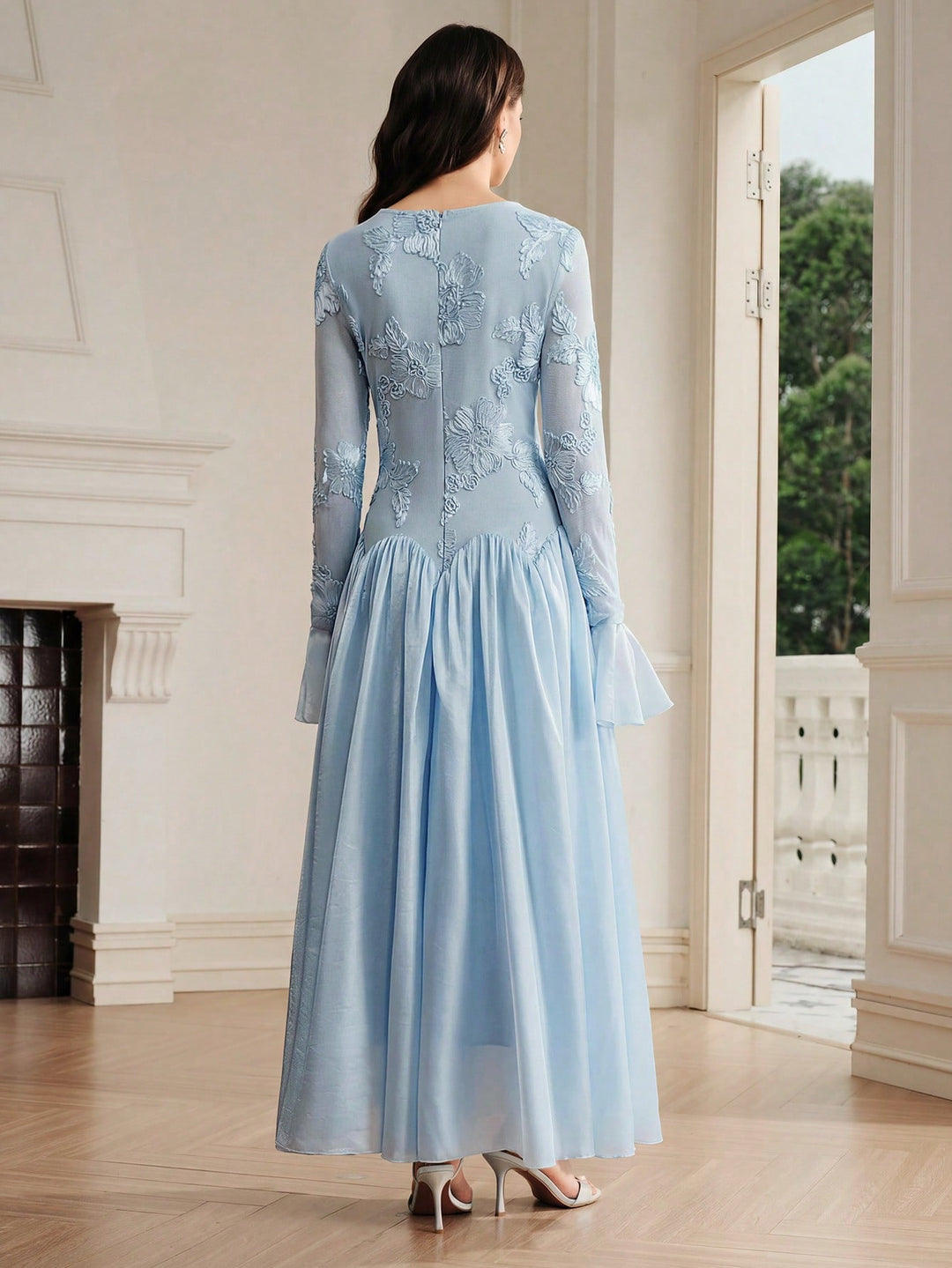 Rochie maxi SHEIN, albastru