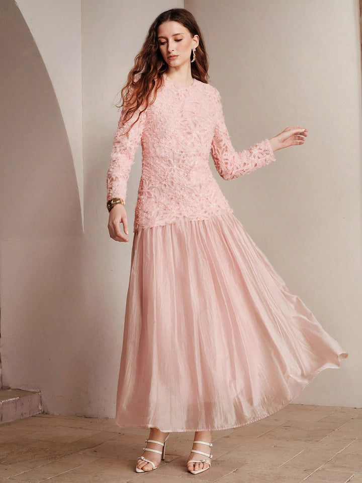 Rochie maxi SHEIN, roz