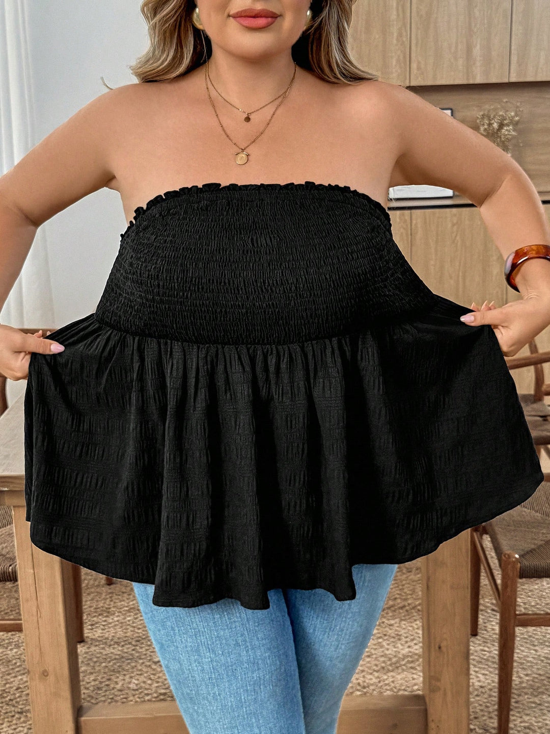 Top SHEIN, negru