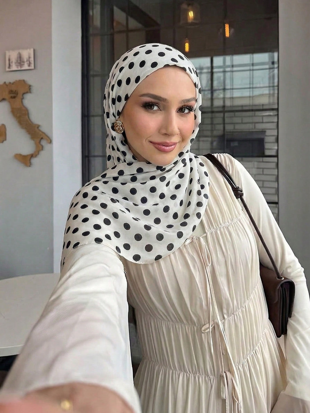 Hijab SHEIN, alb