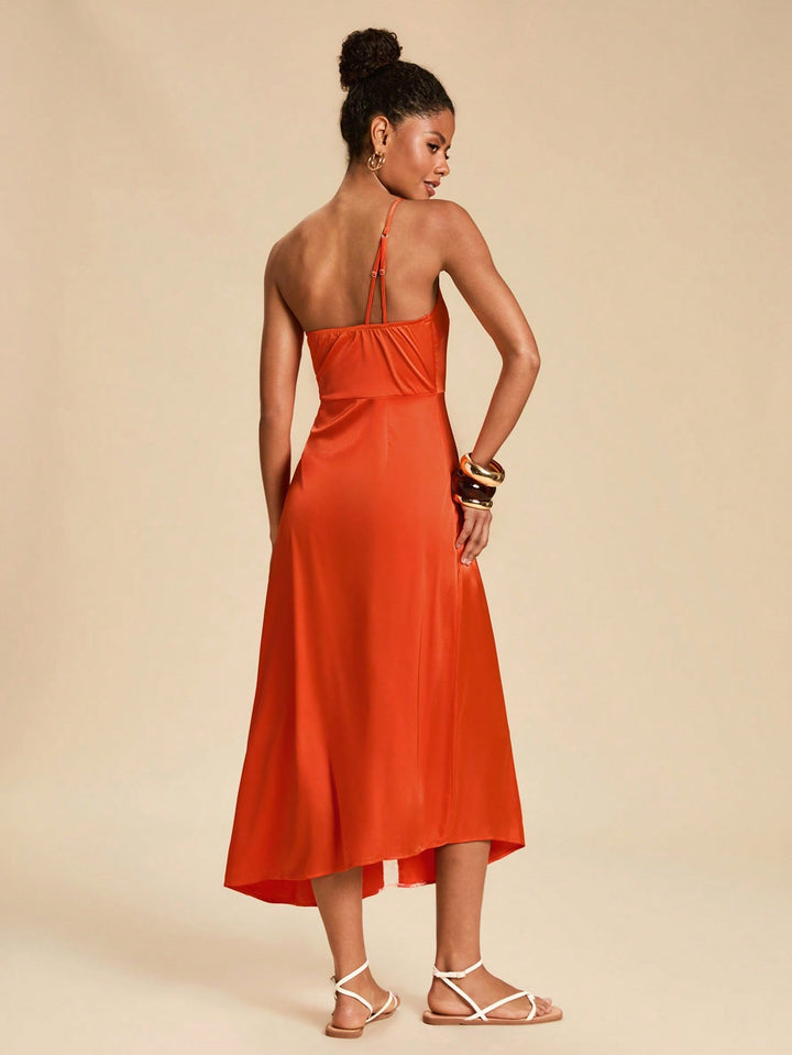 Rochie maxi SHEIN, portocaliu