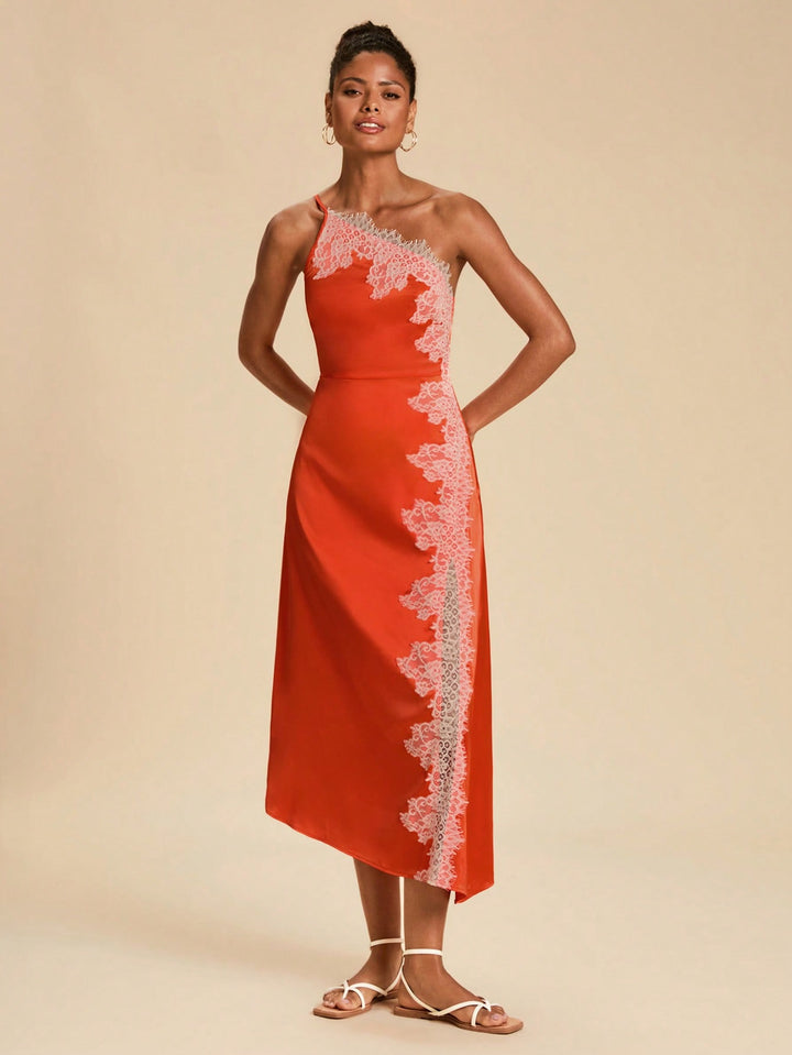 Rochie maxi SHEIN, portocaliu