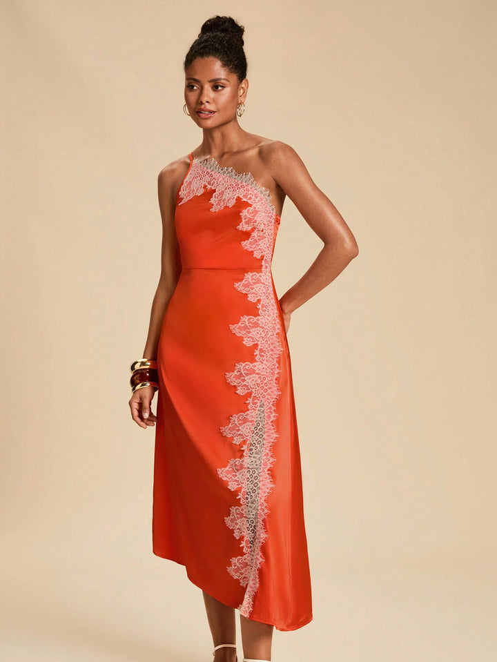 Rochie maxi SHEIN, portocaliu