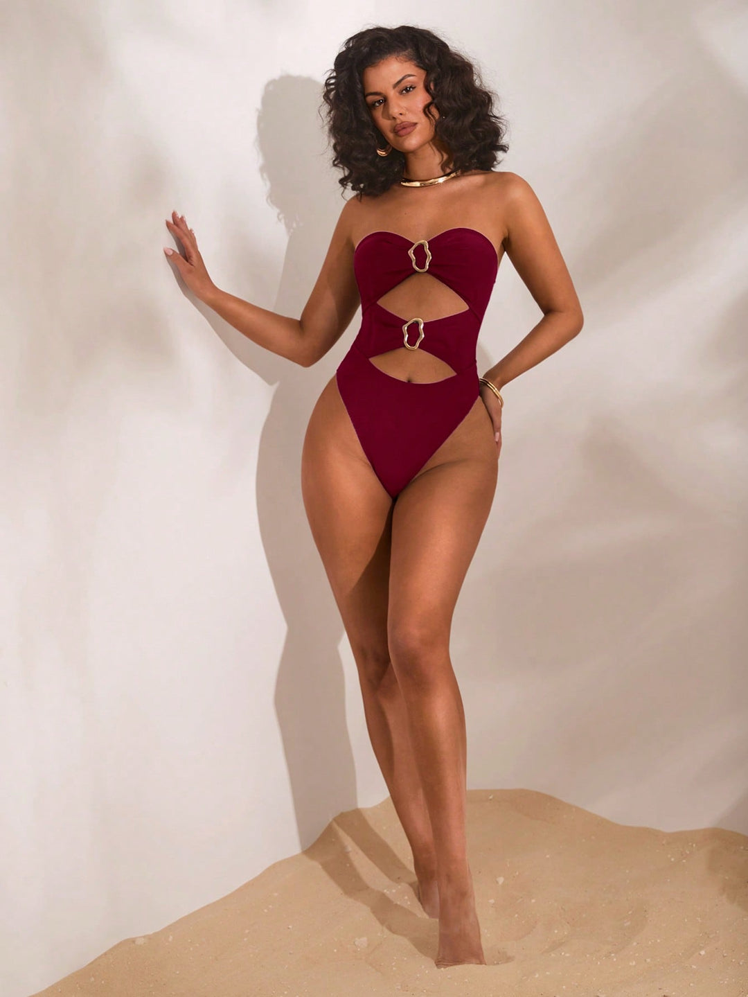 Salopetă SHEIN, vișiniu