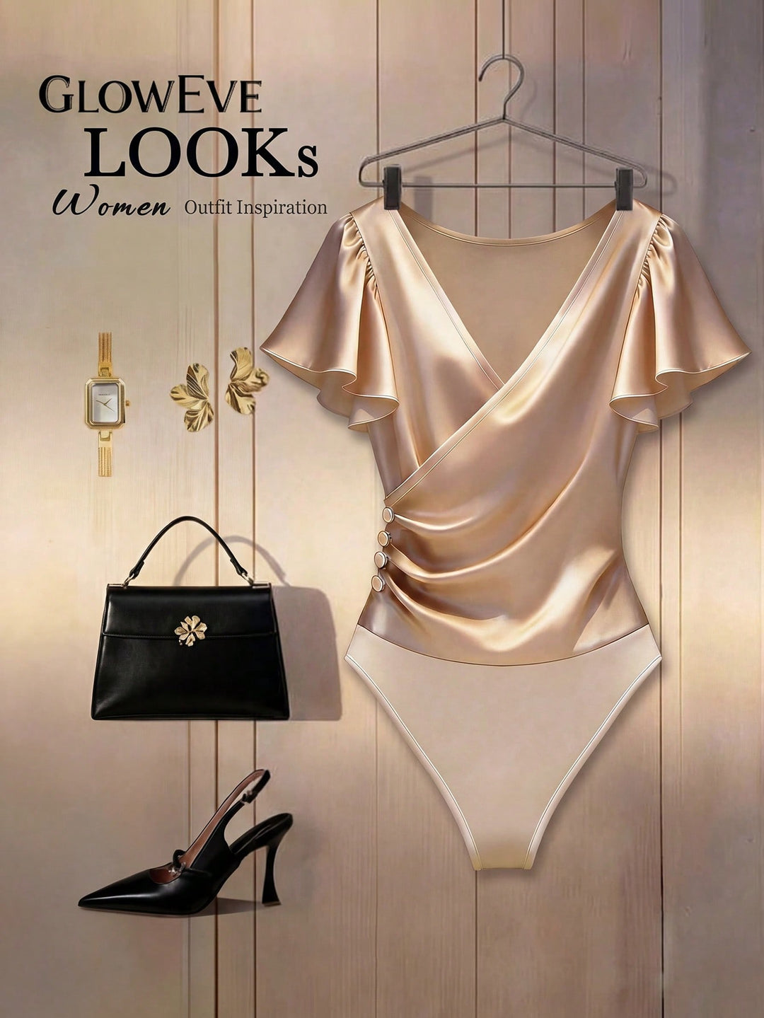 Body SHEIN, auriu