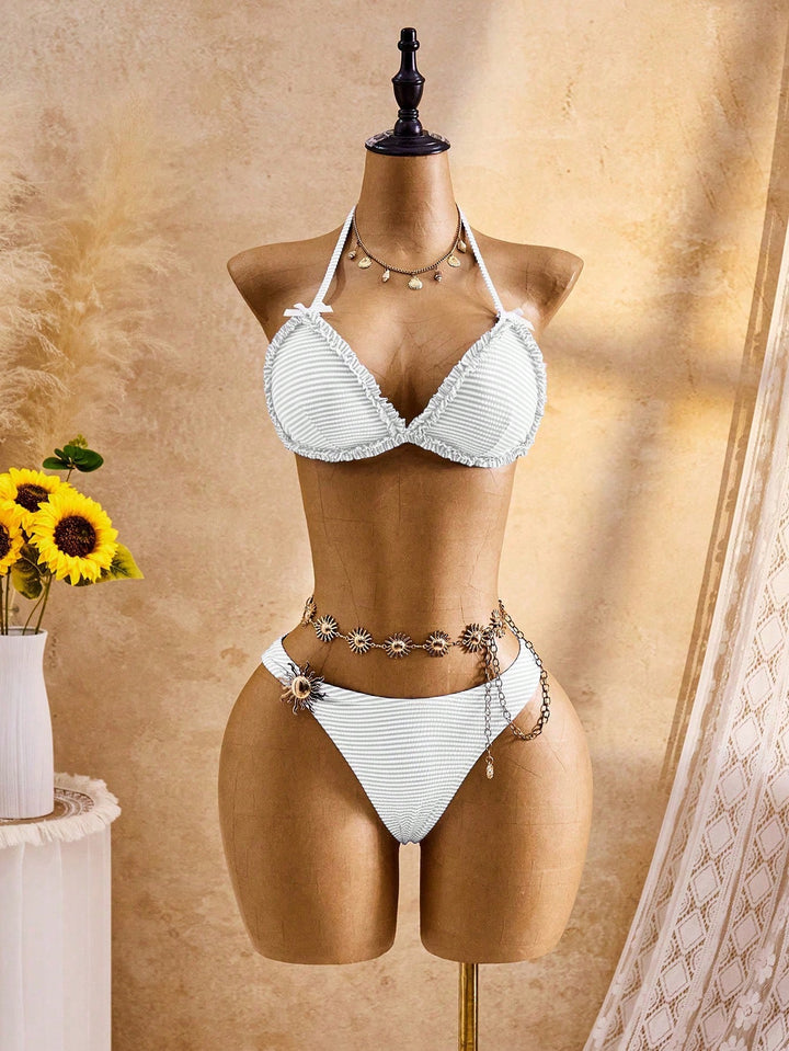 Set bikini SHEIN, alb